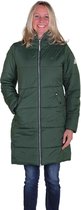 BJØRNSON FIA Winterparka Dames - Winddicht - Waterafstotend - Gewatteerd Gevoerd - Capuchon - Warm - Outdoor Damesjas - Winterjas - Maat 44 - Groen