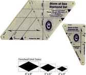Marti Michell Quilt Templates 8065 Template set Storm at Sea