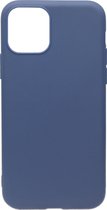 ADEL Siliconen Back Cover Softcase hoesje Geschikt Voor iPhone 11 - Donkerblauw