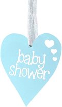 Oaktree - Houten hart Baby Shower Blauw
