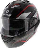 Shark Evo ES Yari Black Red White  Systeemhelm - Motorhelm - Maat L