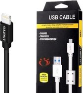 Olesit UNS-K107 USB Lightning Kabel 1 Meter voor o.a  iPhone 13 / iPhone 12 / iPhone 11 / iPad mini / iPhone X / 10 / iPhone 8 / 8 Plus / iPhone SE / 5S /5 / iPhone 6S