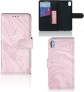 Xiaomi Redmi 7A Bookcase Marble Roze