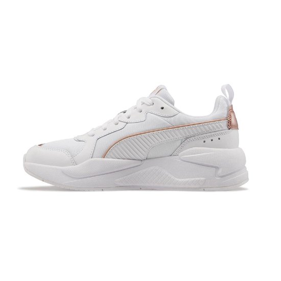 PUMA X Ray Metallic Wn's Dames Sneakers - Puma White-Rose Gold - Maat 42 PUMA X Ray Metallic Wn's Dames Sneakers - Puma White-Rose Gold - Maat 42
