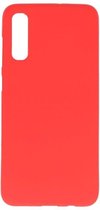 Bestcases Color Telefoonhoesje - Backcover Hoesje - Siliconen Case Back Cover voor Samsung Galaxy A30s - Rood
