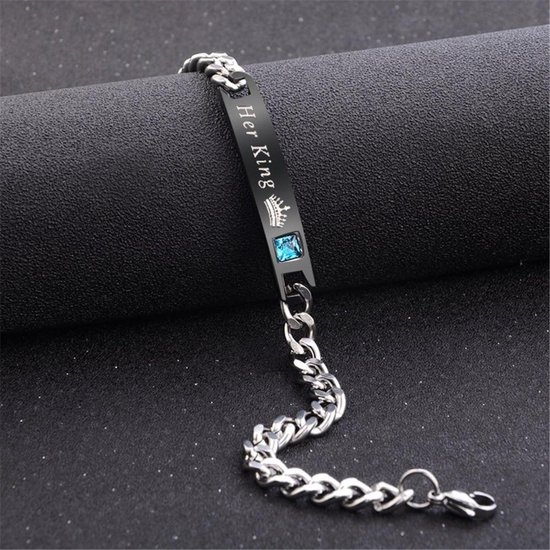 His Queen & Her King | Leuke Armband set voor Hem en Haar | Koppelset | Relatieset | Relatie Cadeau | Relatie Geschenk