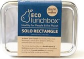 Ecolunchbox - Lunchbox Solo Rectangle - Voor o.a. boterhammen en snacks voor onderweg - Duurzaam