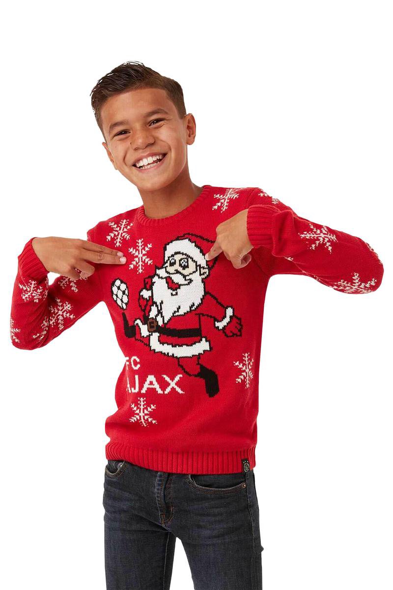 Ajax-kersttrui Santa voetbal junior