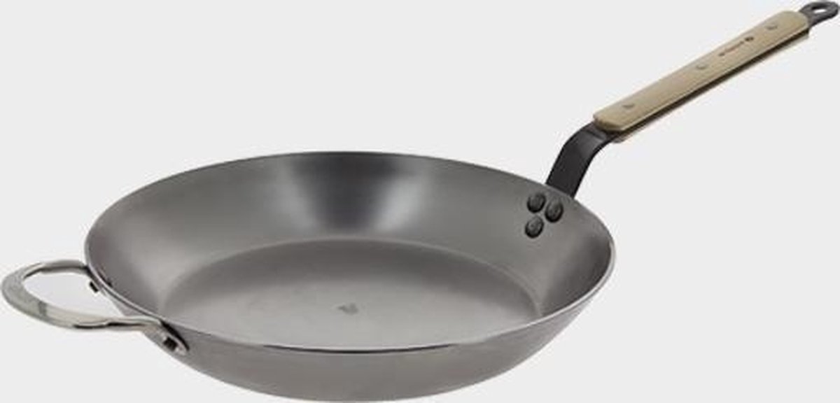 De Buyer Koekenpan Mineral B Hout - ø 32 cm - zonder anti-aanbaklaag