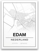 Poster/plattegrond EDAM - 30x40cm