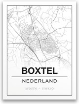 Poster/plattegrond BOXTEL - 30x40cm