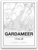 Poster/plattegrond GARDAMEER - 30x40cm