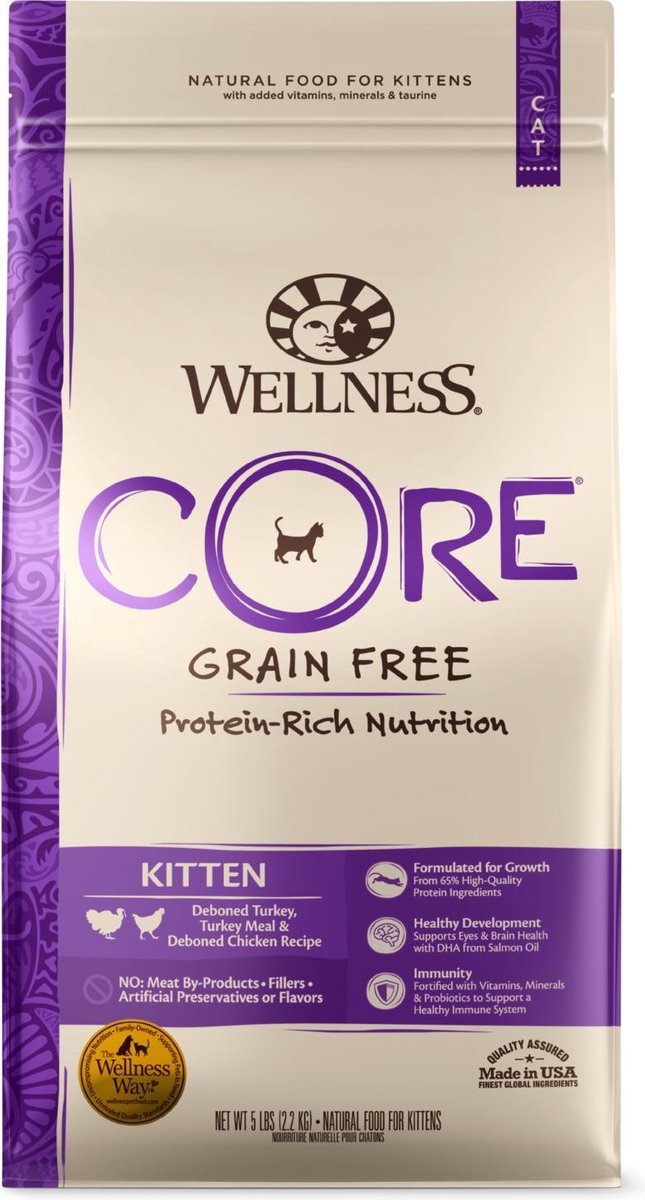 Wellness Core Kattenvoer Kitten Kalkoen – Zalm 300 gr