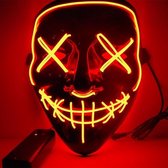 FlexToys® MASKER MET LED VERLICHTING - Halloween Horror Masker - ROOD