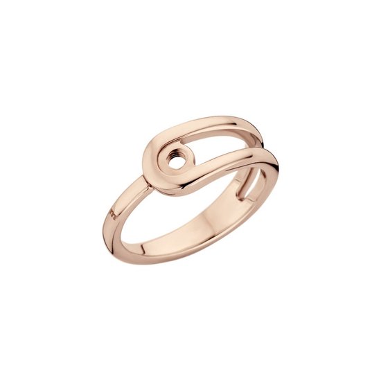 Bague Melano Twisted Taheera - Femme - Couleur or rose - Taille 50 | bol.com