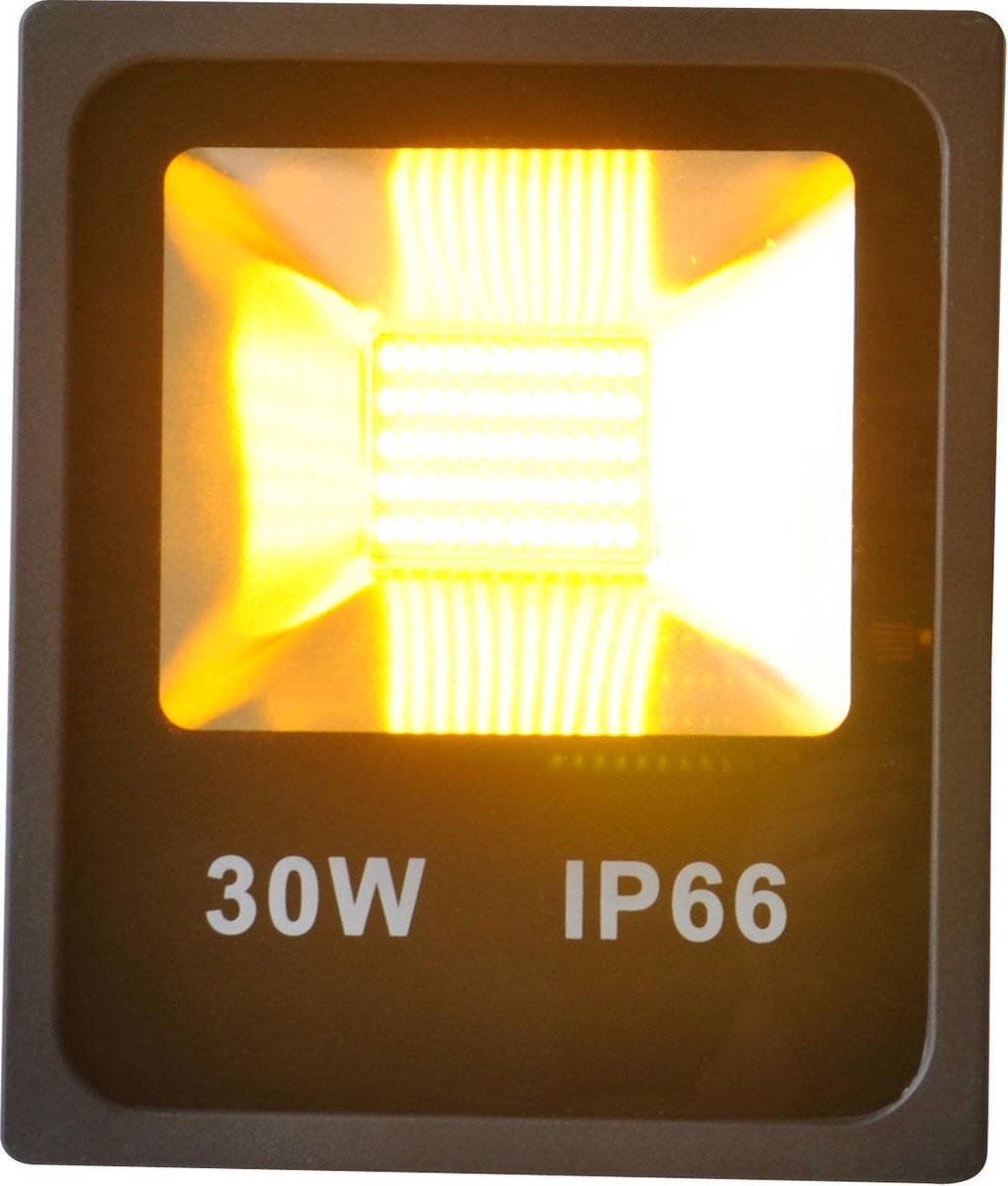 Gele LED Bouwlamp 30 Watt - IP66 - Crius