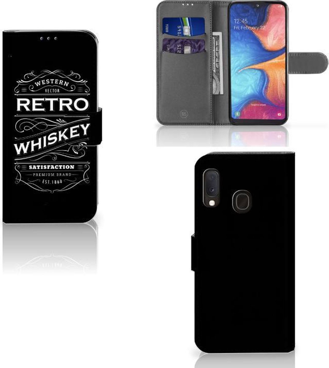 Samsung Galaxy A20e Book Cover Whiskey