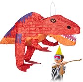 relaxdays dino pinata - dinosaurus Piñata - T-Rex - verjaardagspinata - zelf vullen