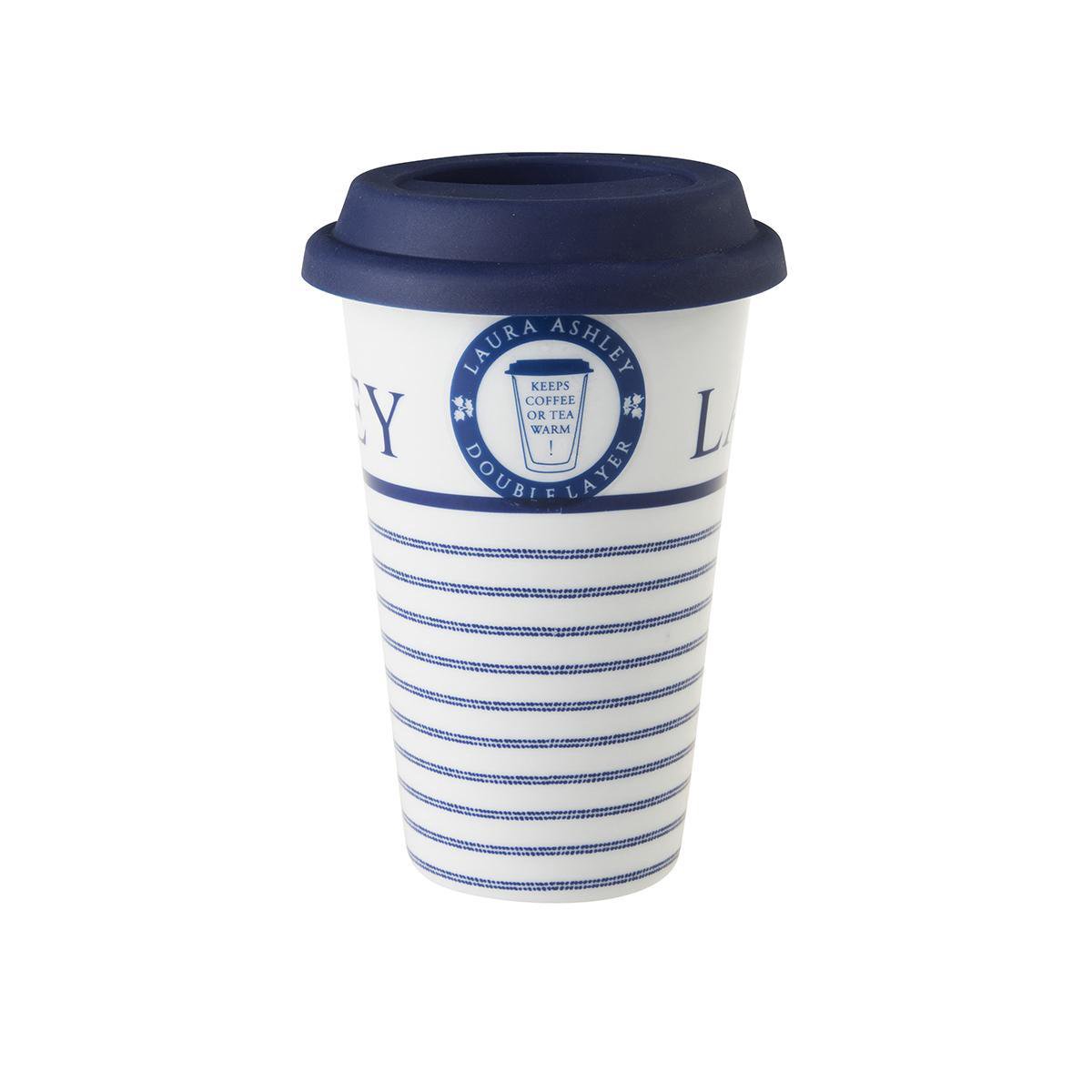 Laura Ashley Blueprint Coffee 2 Go Beker Candy stripe