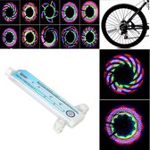 Multi LED Spaakverlichting XXL | 32 LED Lampen Fietsverlichting | 32 Verschillende Patronen Extra Groot