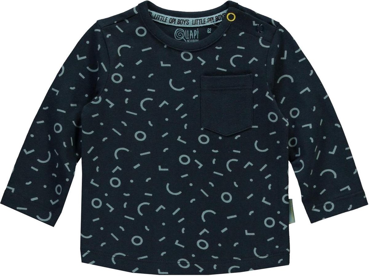 Quapi longsleeve Xabi dark blue graphic - 62