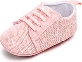 Roze sneaker - Textiel - Maat 18 - Zachte zool - 0 tot 6 maanden