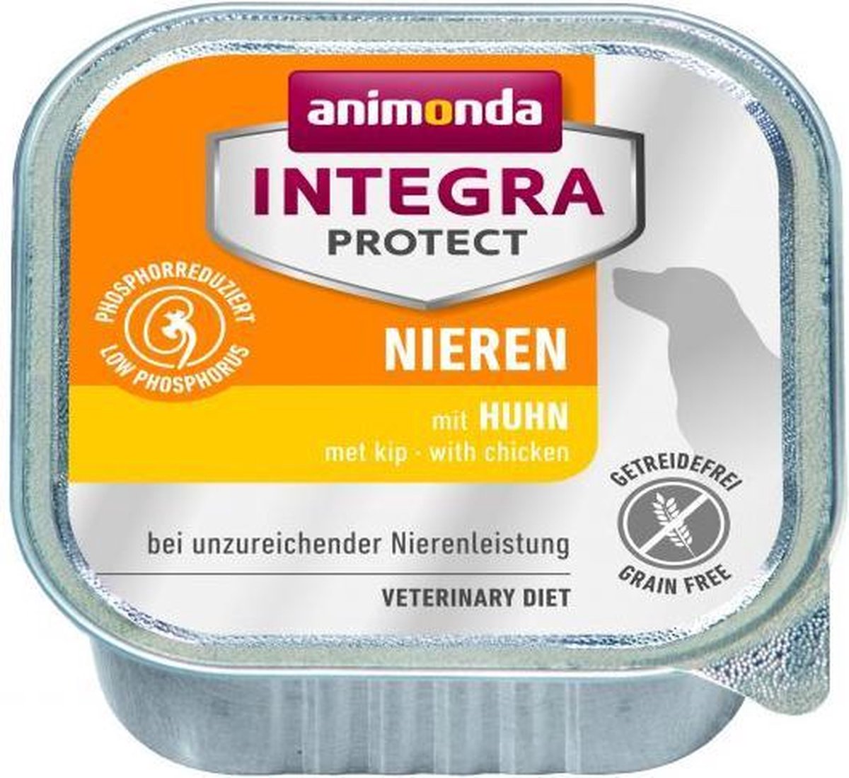 24x150g Protect Nieren Schaaltje Kip animonda Integra Hondenvoer