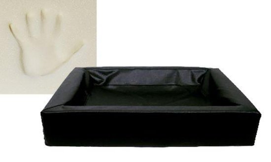 Bia bed hondenmand ortho zwart 7 120x100x15 cm - Hondenmand voor grote honden