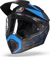 Agv AX9 Antartica Mat Zwart Blauw Integraalhelm - Motorhelm - Maat M/L