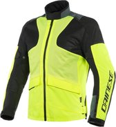 Dainese Air Tourer Tex Fluo Yellow Ebony Black Textile Motorcycle Jacket 56