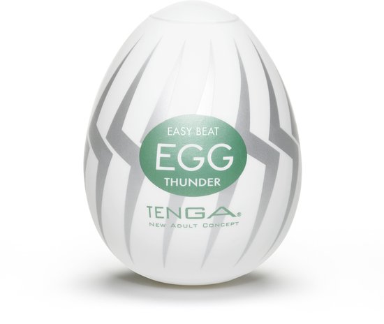 Tenga - Thunder egg masturbator - Transparant