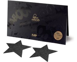 Bijoux Indiscrets Flash Ster Tepelversiering - Zwart
