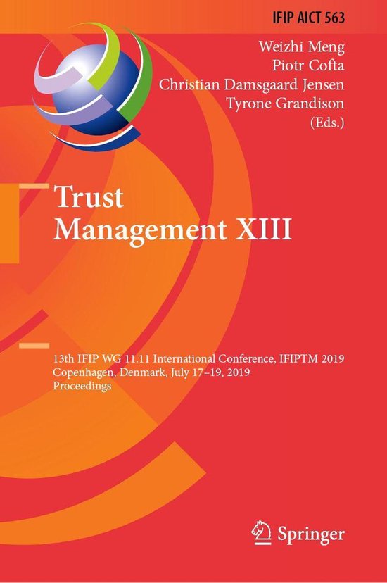 Springer Nature Proceedings Computer Science - Trust Managem ... - cover