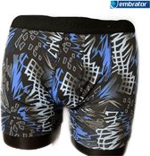 Embrator mannen Boxershort overall print zwart/blauw maat L