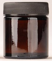 Lege Zalfpotjes / Crèmepotjes 30ml met deksel 72 stuks amber glas zalfpot met deksel