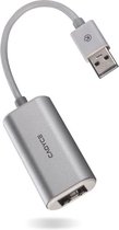 Cadyce USB 2.0 naar Gigabit Ethernet Adapter  Internetsnelheid tot wél 1Gb/s  Compact & Stijlvol Design  Zilver