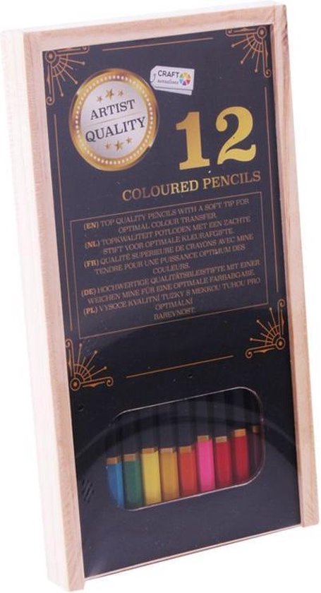 Crayons de couleur Fine Art Artist Quality 12 couleurs | bol