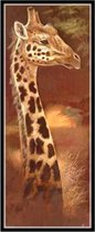 Diamond Painting Sepia Schilderijen - 25x55cm - Giraf