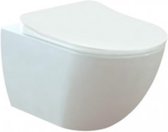 Toilette design Creavit avec buse en acier inoxydable (bidet) Rim Off blanc mat