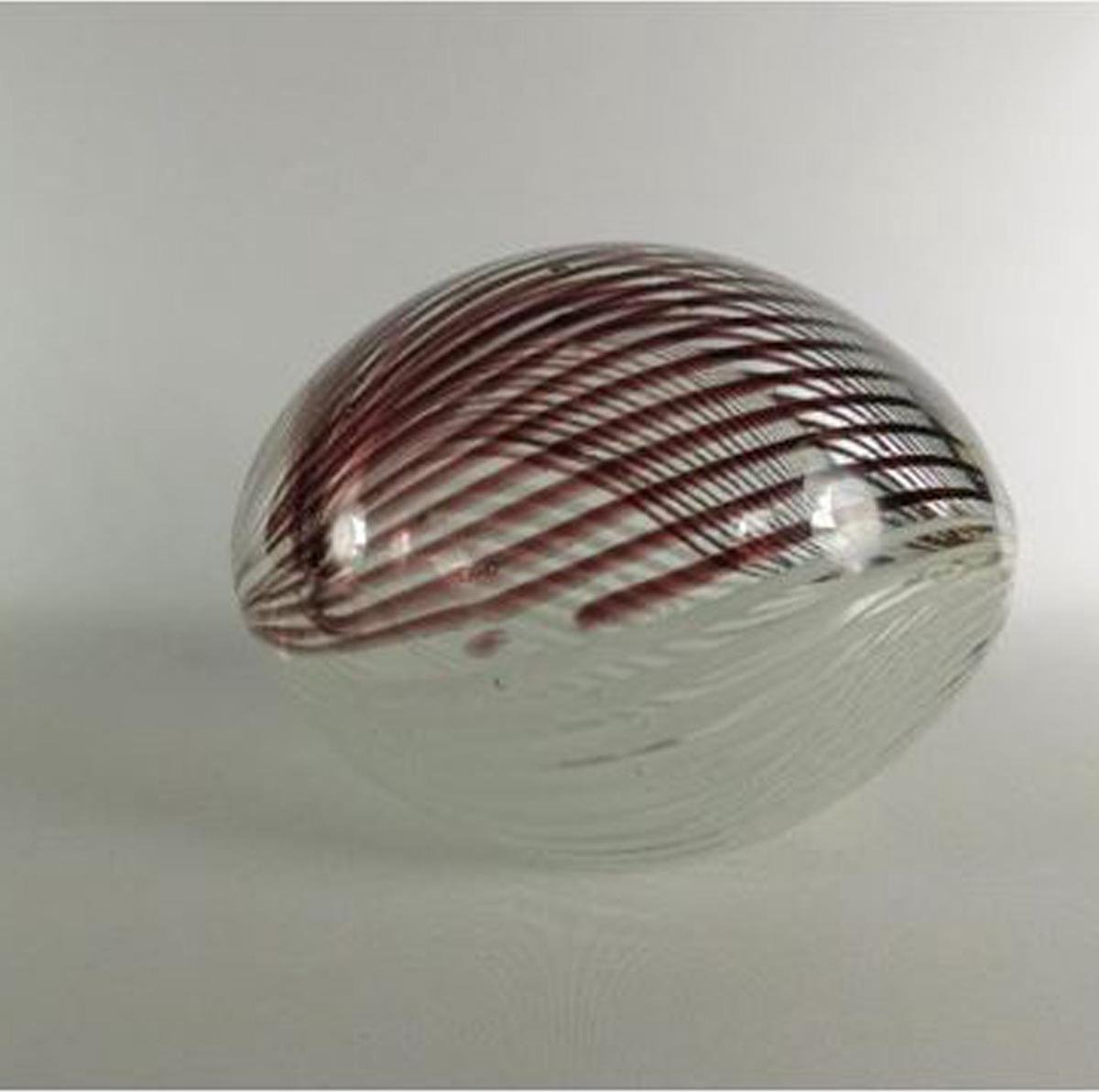 Ei Zwart/Wit Gestreepet van glas
