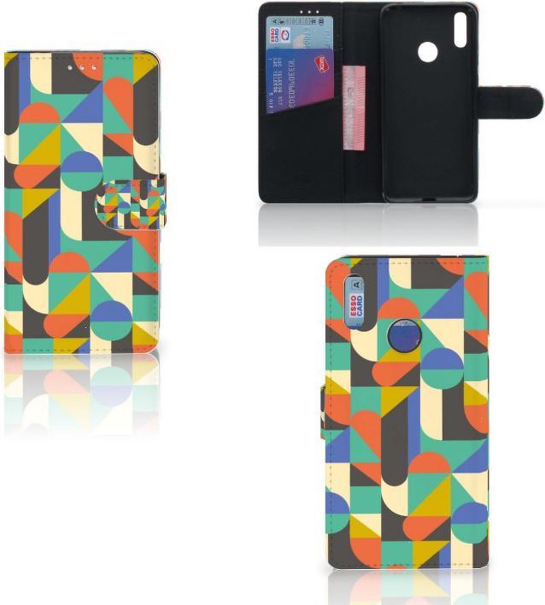 Huawei Y7 (2019) Telefoon Hoesje Funky Retro