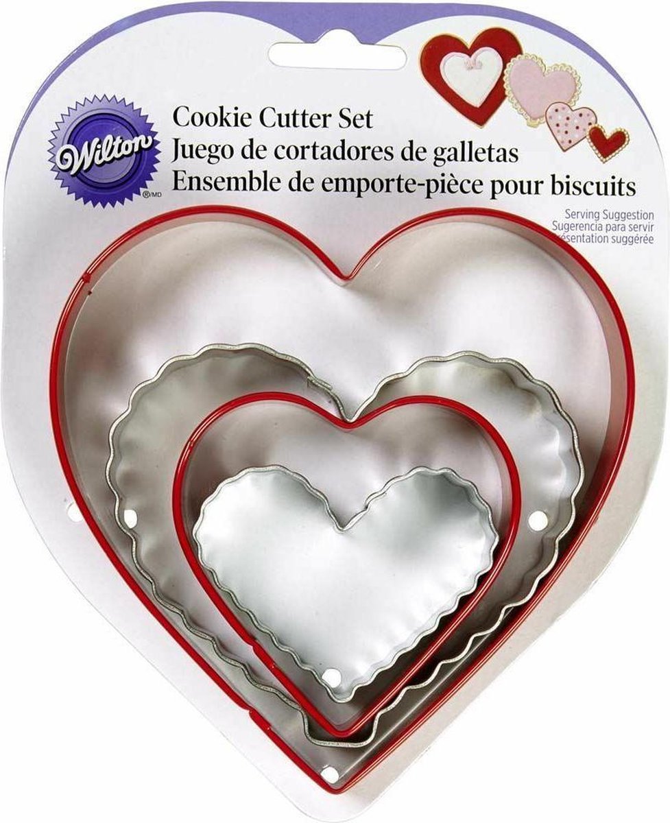Wilton Cookie Cutter Set - Classic Heart Cutters