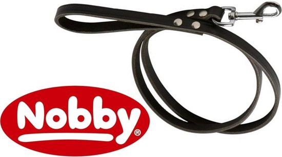 Nobby lijn softleer bruin 1,6 x 100 cm - 1 st