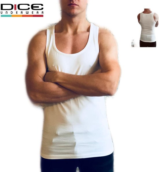 DICE Underwear Heren Hemd wit maat S