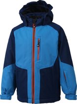 Color Kids Sejer Wintersportjas - Maat 104  - Unisex - blauw/ donker blauw/ rood