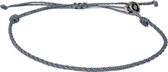 Chibuntu® - Grijze Armband Heren - Twisted armbanden collectie - Mannen - Armband (sieraad) - One-size-fits-all
