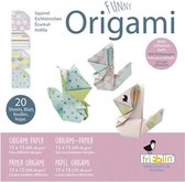 Fridolin Origami Eekhoorn Vouwen 15 X 15 Cm 20 Stuks Multicolor