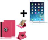iPad Air 2019 hoesje - 10.5 inch - iPad Air 2019 Screenprotector - Bookcase Tablet hoesje Roze + Screenprotector