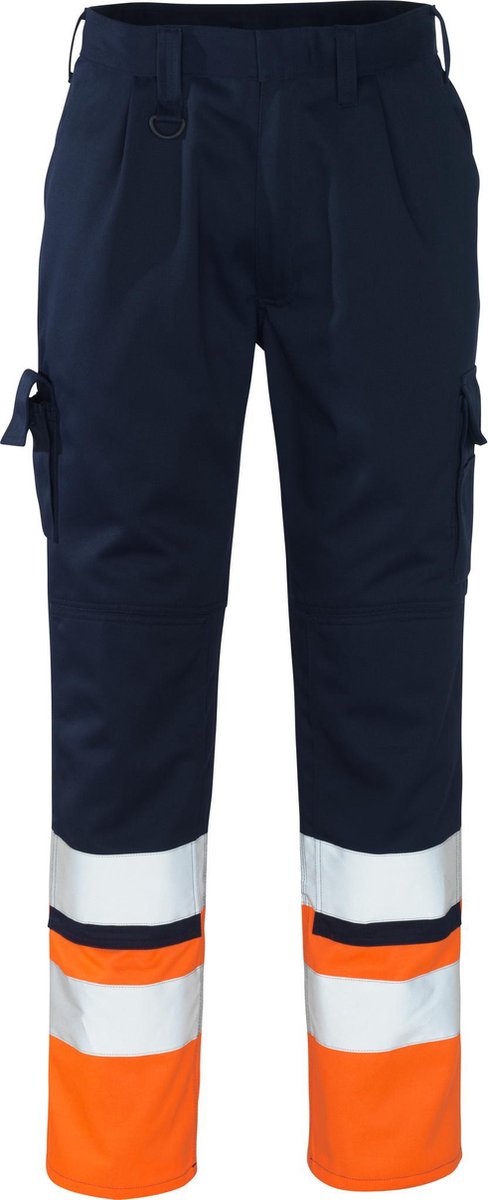 Mascot Safe Compete Broek met kniezakken 12379-430 - marine/hi-vis oranje - C46 - 82