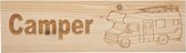 MemoryGift: Houten Tekst Bord: Camper (Camper)